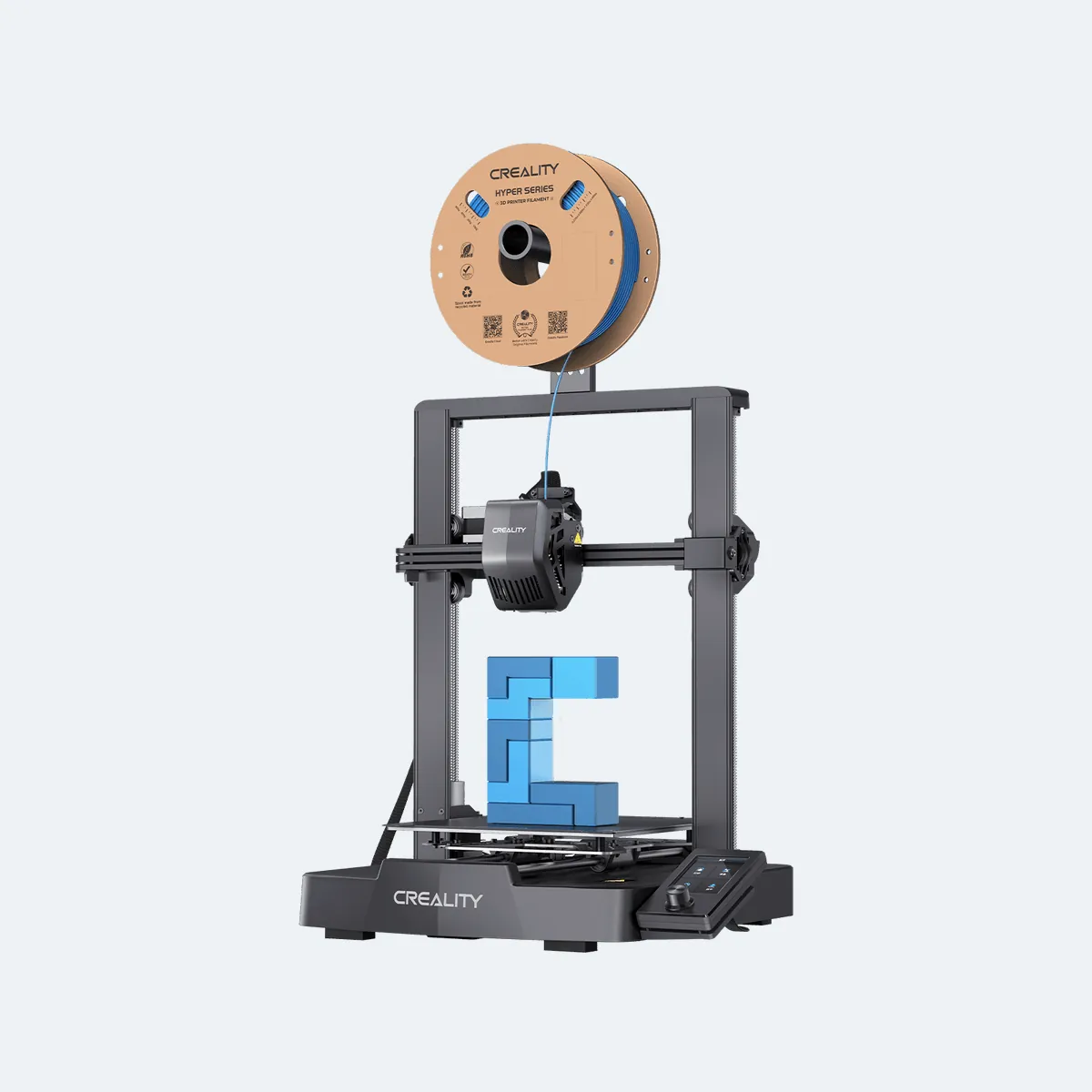 Impressora 3D Creality Ender 3 V3 SE com carretel de filamento no topo